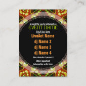 Bubble Stippen EVENT PARTY Mini Flyers Visitekaartje (Achterkant)