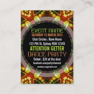 Bubble Stippen EVENT PARTY Mini Flyers Visitekaartje