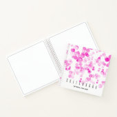 Bubble Stippen Roze Bokeh Effect Sketch Notitieboek (Binnen)