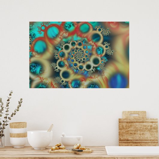 Bubble Tangent Poster (Keuken)