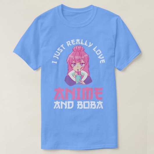 Bubble Tea Anime Premium T-shirt (Design voorkant)