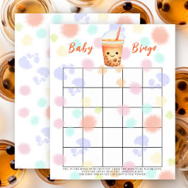 Bubble Tea Baby shower bingospel