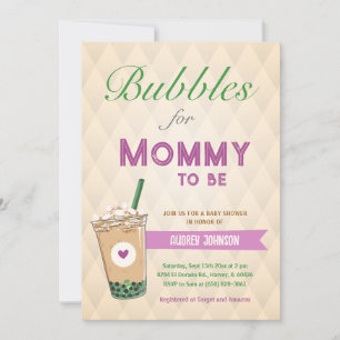 Bubble Tea Baby shower Koffie Koreaanse Kpop Boba Kaart