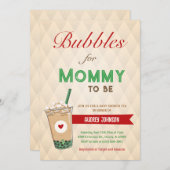 Bubble Tea Baby shower Koffie Koreaanse Kpop Boba Kaart (Voorkant / Achterkant)
