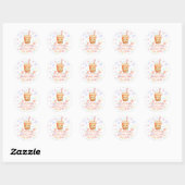 Bubble tea baby shower - Label voor gebedskers (Vel)