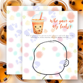Bubble tea baby shower - Wie gaf mij mijn uiterlij