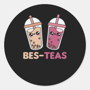 Bubble Tea Best Friends Party Partner Boba Ronde Sticker
