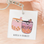 Bubble Tea Boba Beste Vriend Sleutelhanger<br><div class="desc">Deze schattige bubble tea beste vriend ontwerp is zeker om vreugde te brengen aan uw beste gezicht! Vind bijpassende geschenken in mijn winkel!</div>