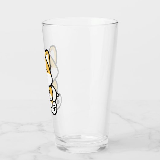 Bubble Tea Boba Corgi Glas (Links)