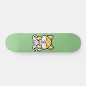 Bubble Tea Boba Corgi Persoonlijk Skateboard (Horizontaal)