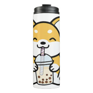Bubble Tea Boba Corgi Thermosbeker