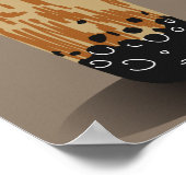 Bubble Tea Boba Donut Shop aanpassen Poster (Hoek)