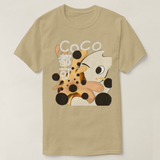 Bubble Tea Boba Drink T-shirt (Design voorkant)