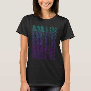 Bubble Tea Boba Retro Melk Thee T-shirt