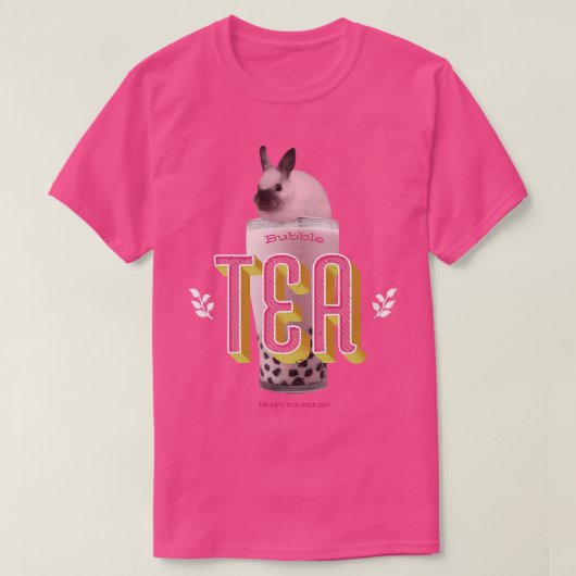 Bubble Tea Bunny Rabbit Cute Kawaii Rabbit on Boba T-shirt (Design voorkant)