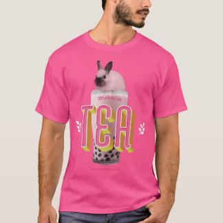 Bubble Tea Bunny Rabbit Cute Kawaii Rabbit on Boba T-shirt