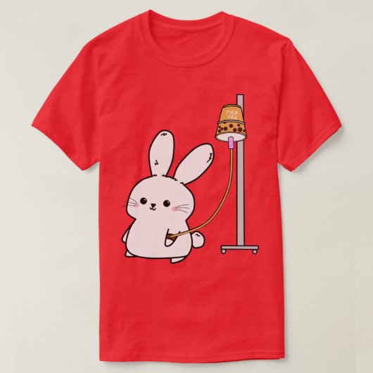 Bubble Tea Bunny T-shirt (Design voorkant)