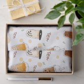 Bubble Tea Business White Tissuepapier (Geschenk)