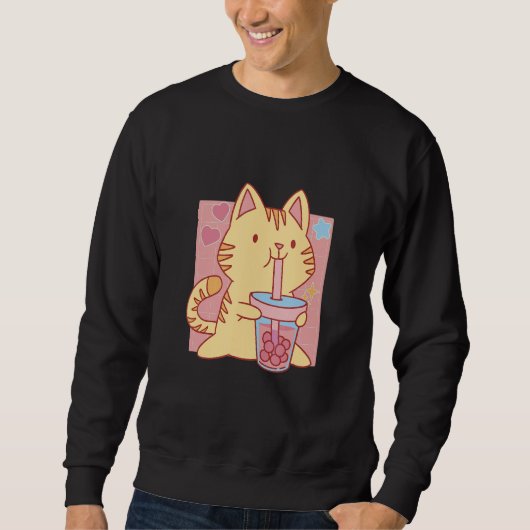 Bubble Tea Cats Trui (Voorkant)