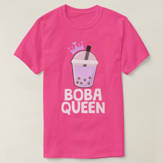 Bubble Tea Crown Boba Queen Tea Cult Drink Premium T-shirt (Design voorkant)