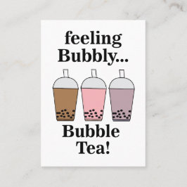 Bubble Tea Drink Cafe Visitekaartje