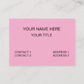 Bubble Tea Drink Cafe Visitekaartje (Achterkant)