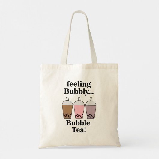 Bubble Tea Drink Funny Tote Bag (Achterkant)