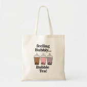 Bubble Tea Drink Funny Tote Bag (Voorkant)