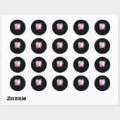 Bubble Tea Eenhoorn Gift Ronde Sticker (Vel)
