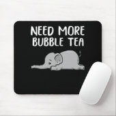 Bubble Tea Elephant Cute Boba Tea Gift Bubble Tea Muismat (Met muis)