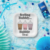 Bubble Tea Feestje Papieren Bordje (Feest)