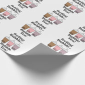 Bubble Tea Funny Birthday Cadeaupapier (Hoek)