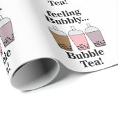 Bubble Tea Funny Birthday Cadeaupapier (Rol Hoek)