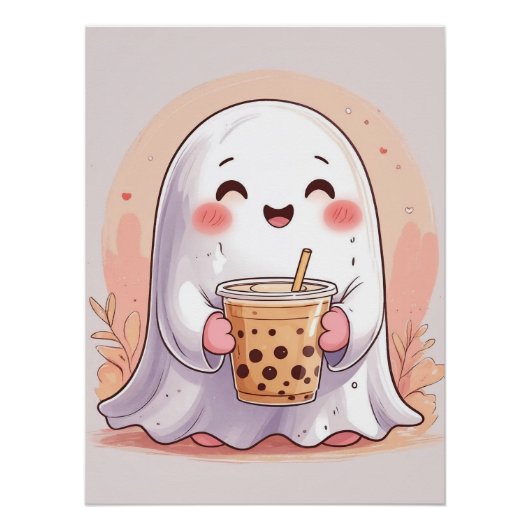 Bubble Tea Ghost Perfect Poster (Voorkant)