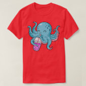 Bubble Tea Gift Kinder Octopus Boba Tea Bubble Tea T-shirt (Design voorkant)