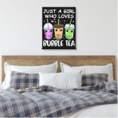 Bubble Tea Gifts Girls Kawaii Bubble Tea Canvas Afdruk (Insitu (Slaapkamer))