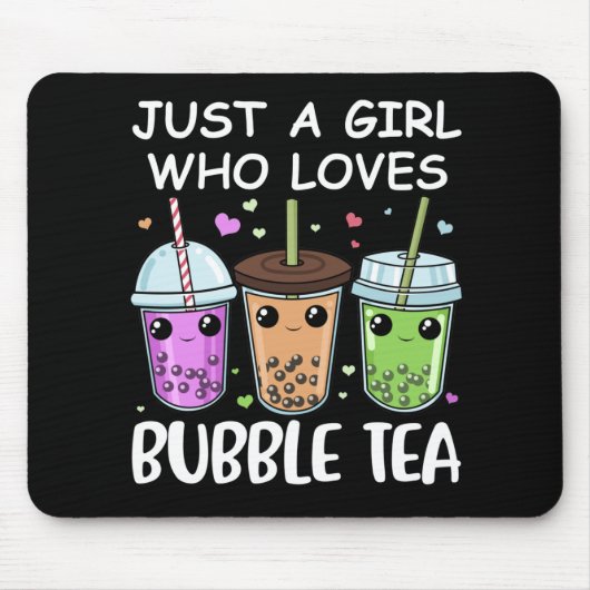 Bubble Tea Gifts Girls Kawaii Bubble Tea Muismat (Voorkant)