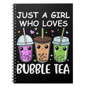 Bubble Tea Gifts Girls Kawaii Bubble Tea Notitieboek