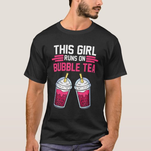 Bubble Tea Girl Boba Cup T-shirt (Voorkant)