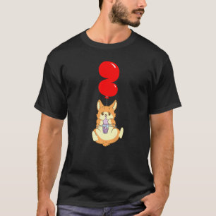 Bubble Tea Hamster 2e verjaardag Kinder ballonvaar T-shirt