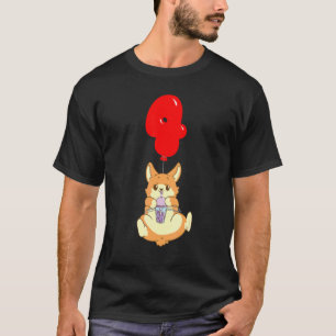 Bubble Tea Hamster 4th Birthday Kinder Balonne Par T-shirt