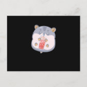 Bubble Tea Hamster Briefkaart (Voorkant)