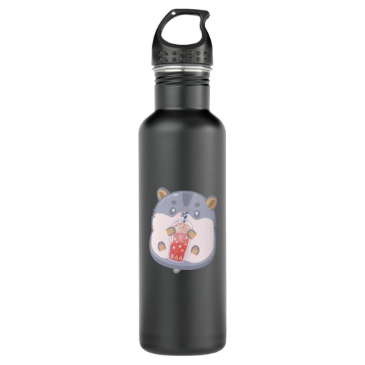 Bubble Tea Hamster Waterfles (Voorkant)
