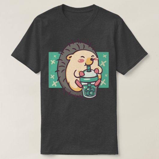 Bubble Tea Hedgel Funny Boba Tea 450 T-shirt (Design voorkant)