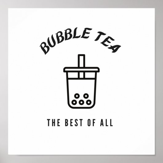 Bubble tea het beste van alles poster (Voorkant)