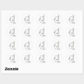 Bubble Tea IJsbeer IV Ronde Sticker (Vel)