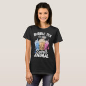 Bubble Tea Is My Spirit Animal  4 T-shirt (Voorkant volledig)