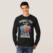 Bubble Tea Is My Spirit Animal  4 T-shirt (Voorkant volledig)