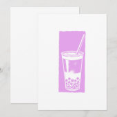 Bubble tea kaart (Voorkant / Achterkant)