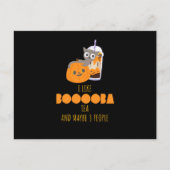 Bubble Tea Kawaii Halloween Briefkaart (Voorkant)